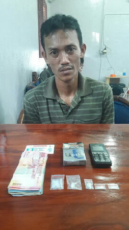 Polsek Mandau Ringkus Bandar Shabu Jalan Kayangan